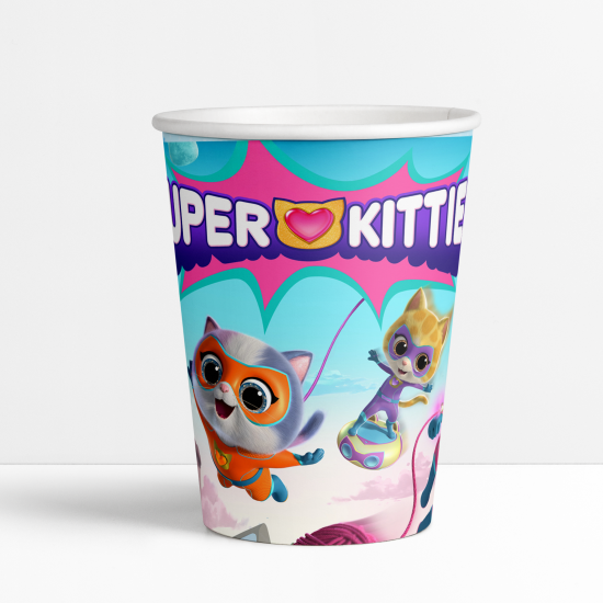 Super Kitties Temalı Karton Bardak 8’li