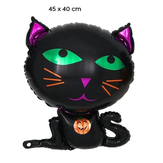 Siyah Kedi Temalı Folyo Balon