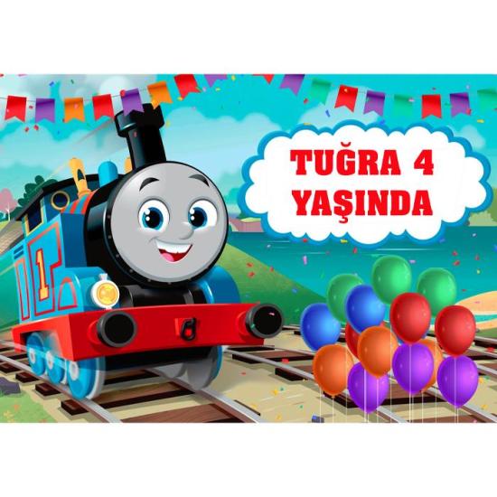 Tren Thomas Doğum Günü Branda Afiş