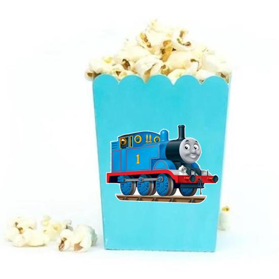 Tren Thomas Konsepti Popcorn Mısır Kutusu 5’li