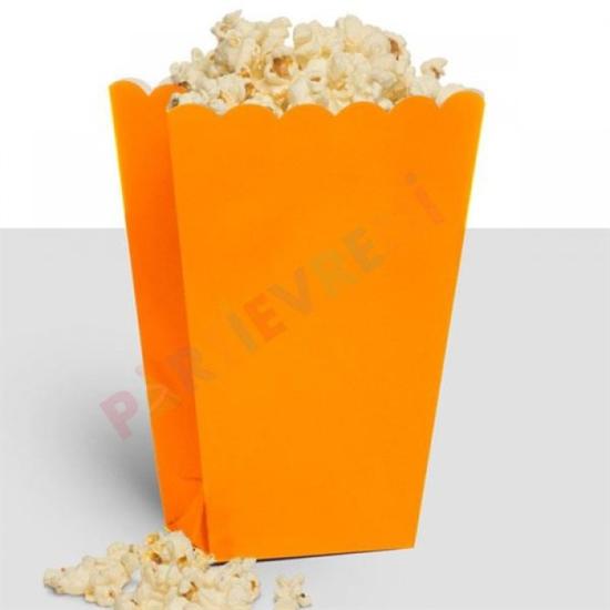 Turuncu Renkli Popcorn Mısır Kutusu 5’li