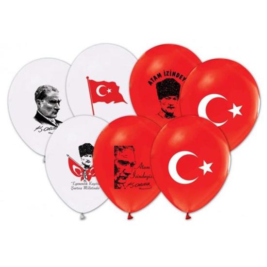 Atatürk Baskılı Balon 5’li