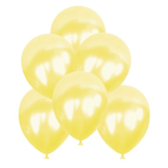 Krem Renk Metalik Lateks Balon - 5’li