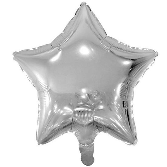 Gümüş Yıldız Folyo Balon 40 cm