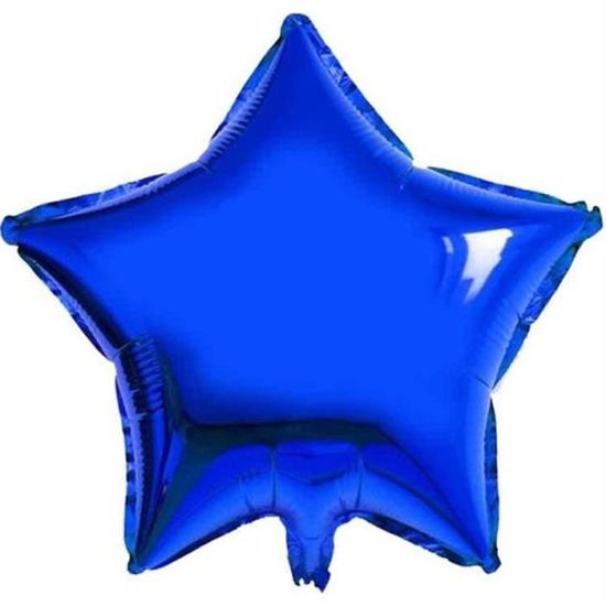 Mavi Yıldız Folyo Balon - 60 cm