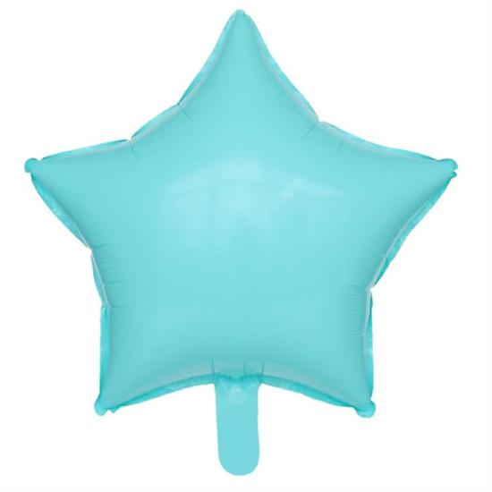 Yıldız Mavi Makaron Folyo Balon - 40 cm