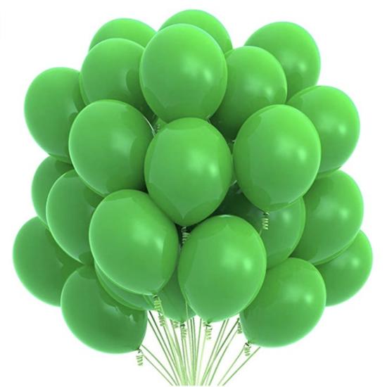 Baskısız Lateks Balon Yeşil - 5 Adet