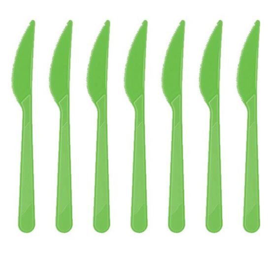 Plastik Bıçak Yeşil - 10 Adet