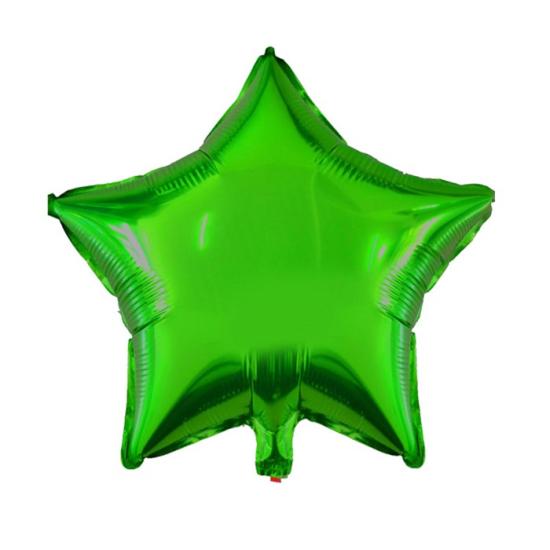 Yıldız Folyo Balon Yeşil - 40 cm