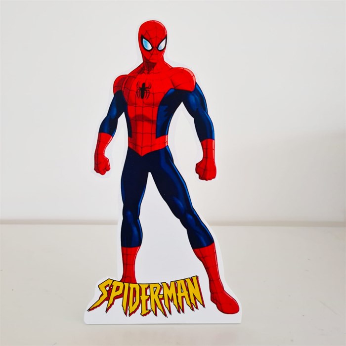 Spiderman Konsepti Ayaklı Dekor Pano 30 cm