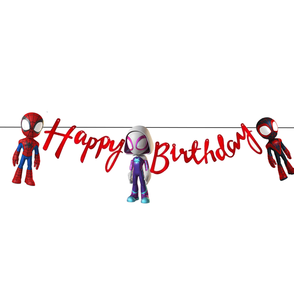 Spidey ve İnanılmaz Arkadaşları Konseptli Happy Birthday