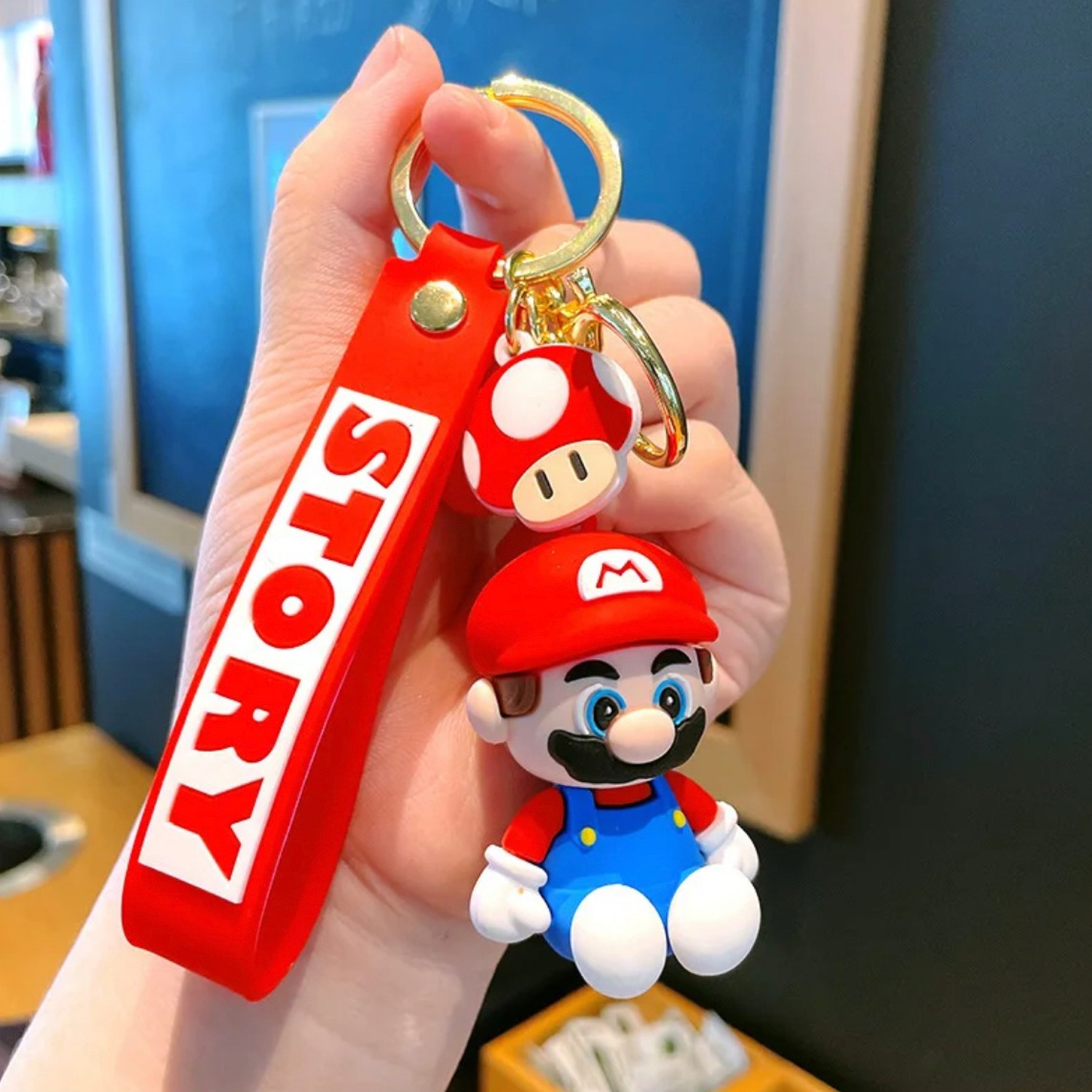 Super Mario Temalı Hediyelik Anahtarlık 1 Adet