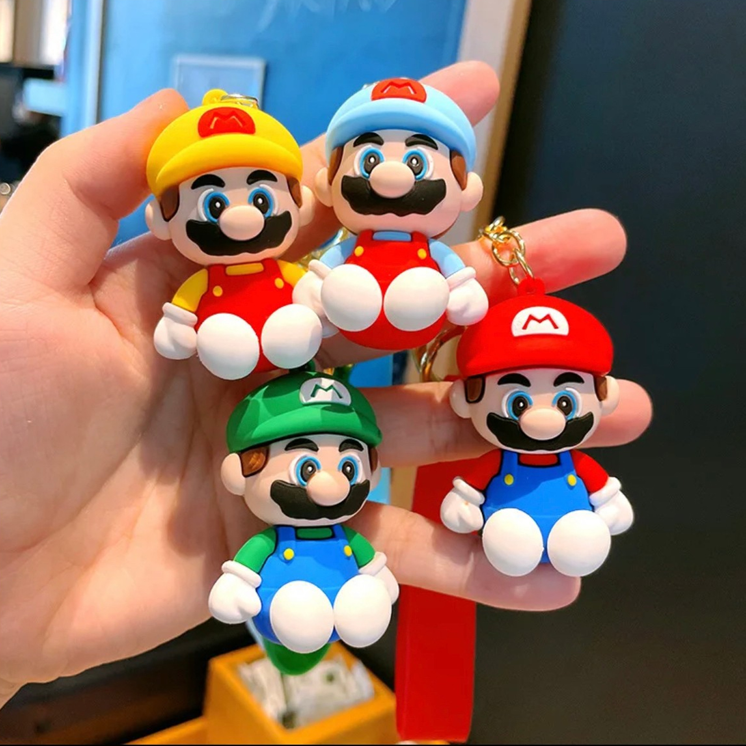 Super Mario Temalı Hediyelik Anahtarlık 1 Adet