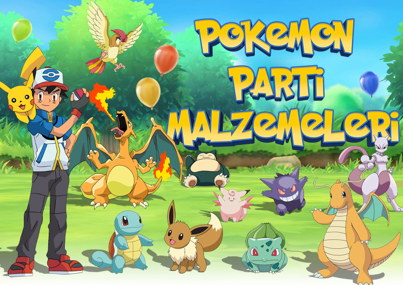 pokemon doğum günü süsleri