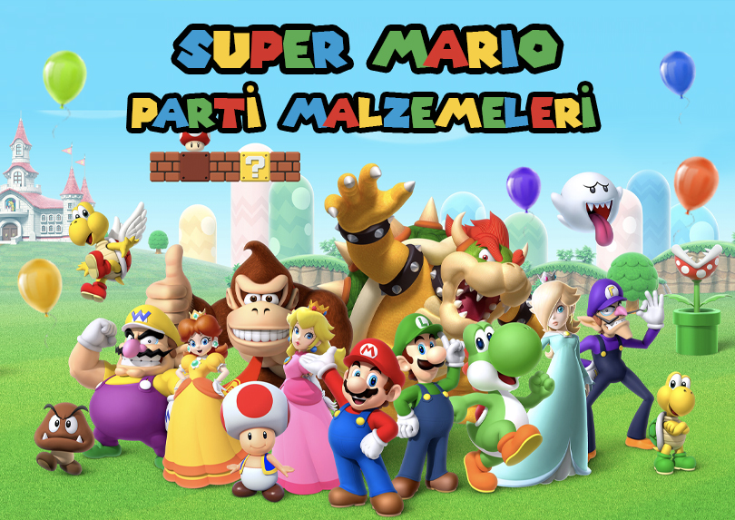 super mario parti malzemeleri