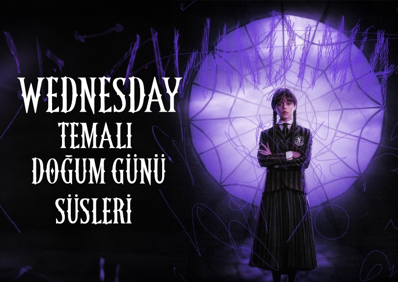 wednesday doğum günü süsleri